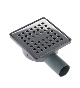 10x10 32 PASLANMAZ YANDAN YER SİFONU GRİ